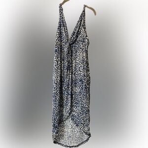 Leopard Print High Low Dress